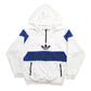 Mens White Adidas Spellout Hoodie Jumper