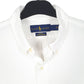 Mens White Ralph Lauren Oxford Stretch Long Sleeve Shirt
