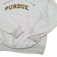 Mens Grey Champion Purdue College USA Spellout Hoodie Jumper
