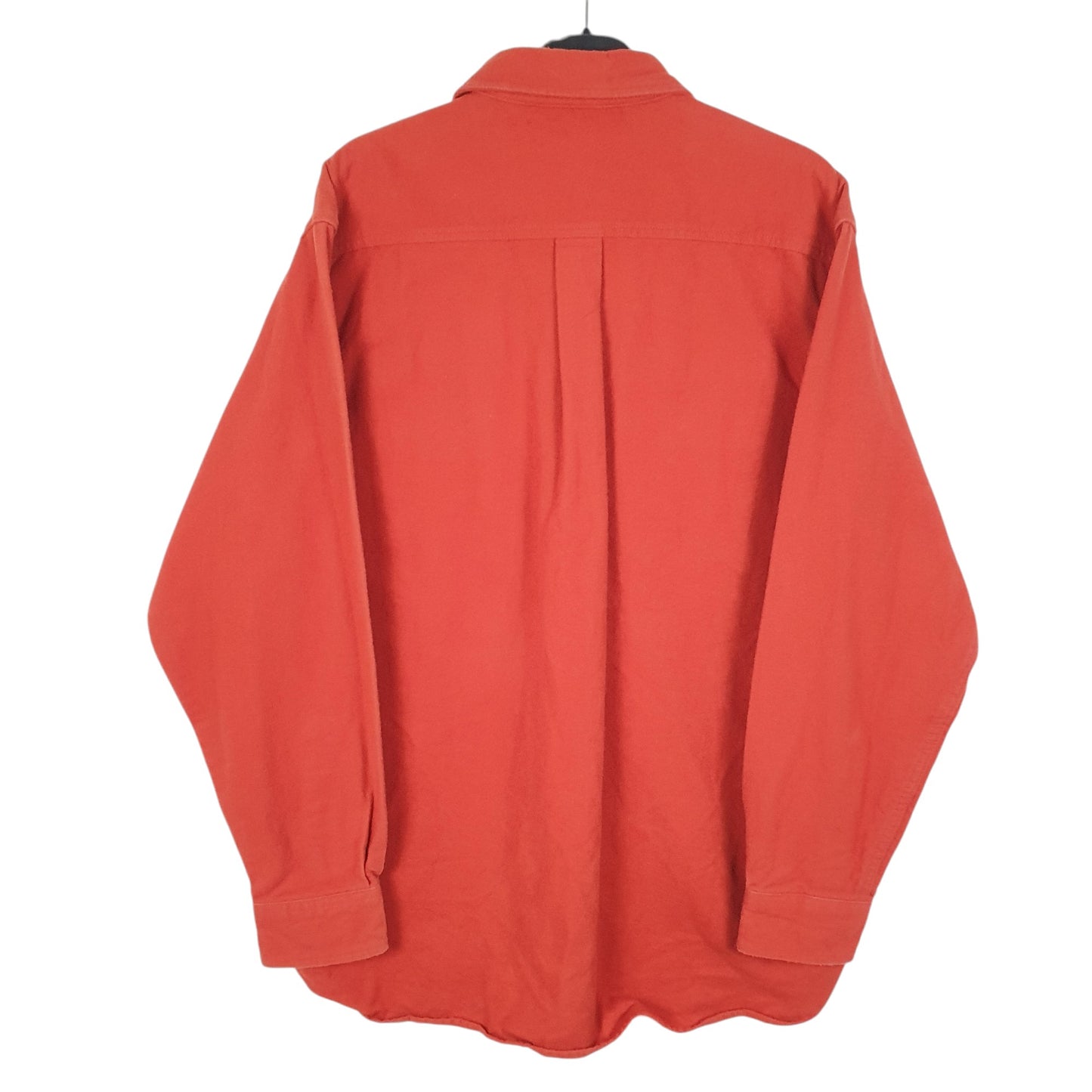 Mens Red L.L.Bean Chamois Overshirt Shacket Long Sleeve Shirt