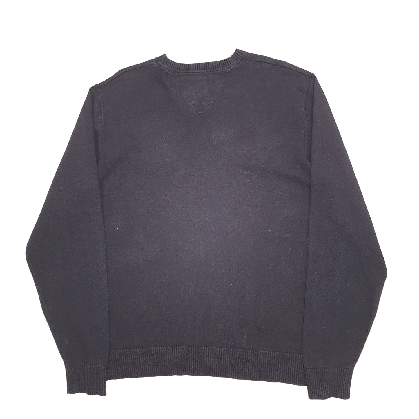 Mens Black Tommy Hilfiger Knit Crewneck Jumper