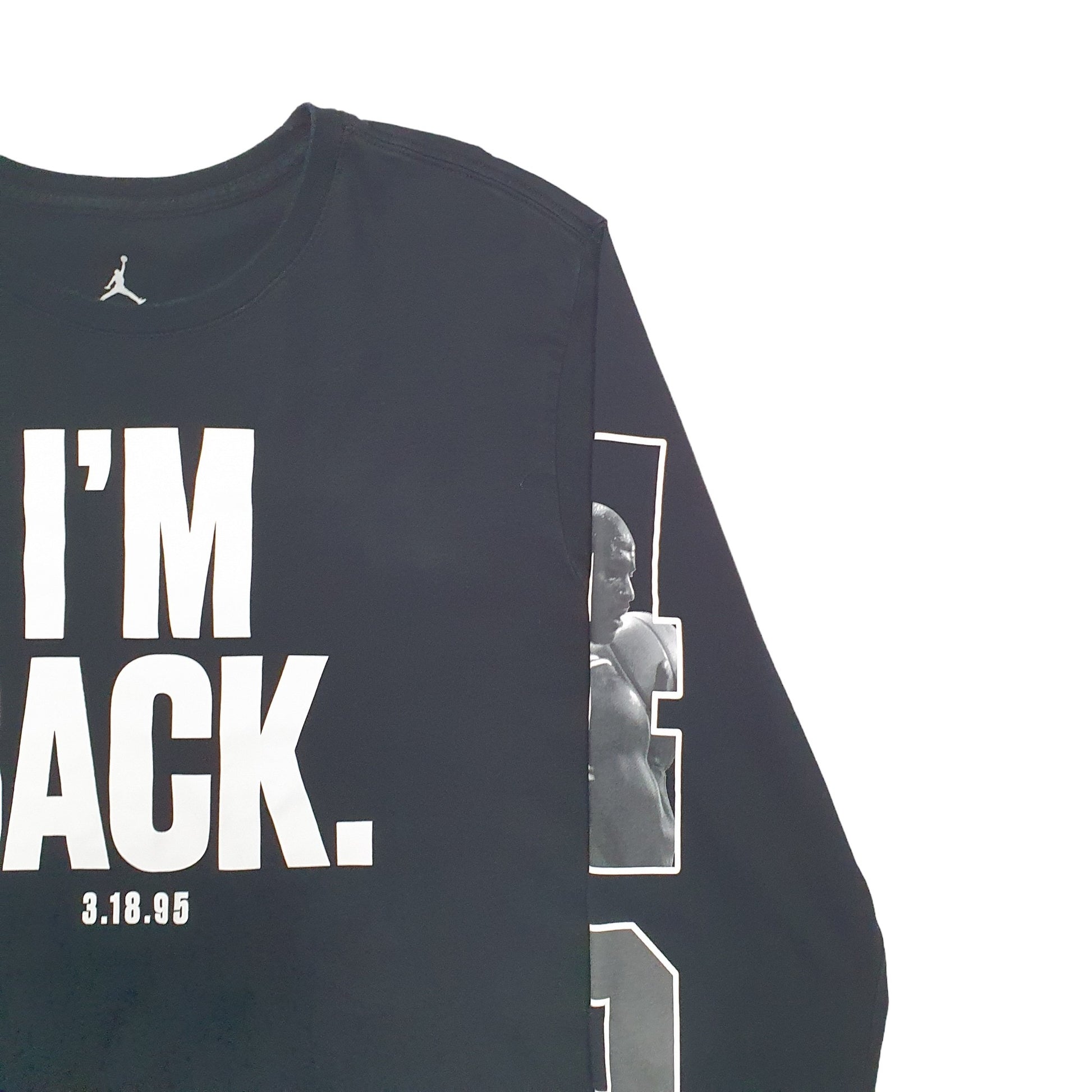 Mens Black Nike Jordan Basketball Jumpman Long Sleeve T Shirt