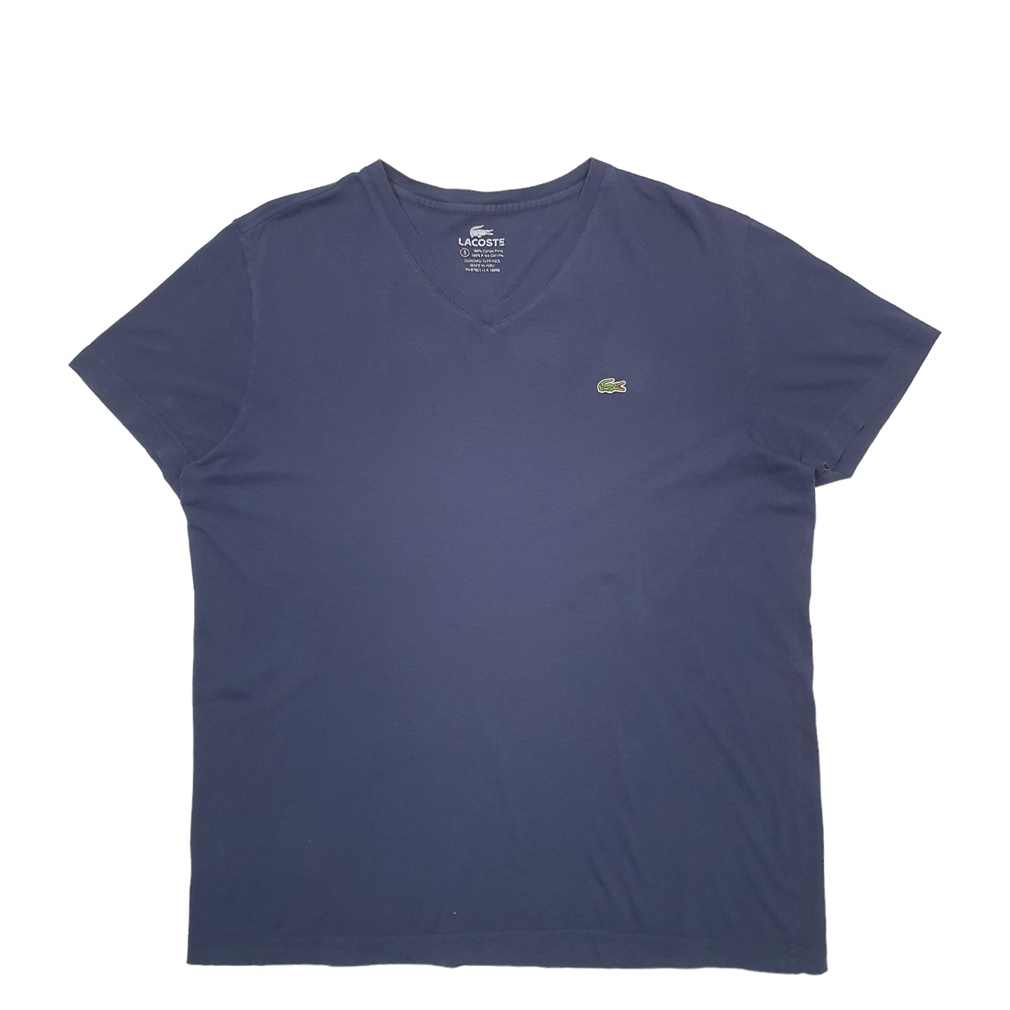 Mens Navy Lacoste  Short Sleeve T Shirt