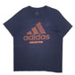 Mens Navy Adidas Spellout Houston Short Sleeve T Shirt