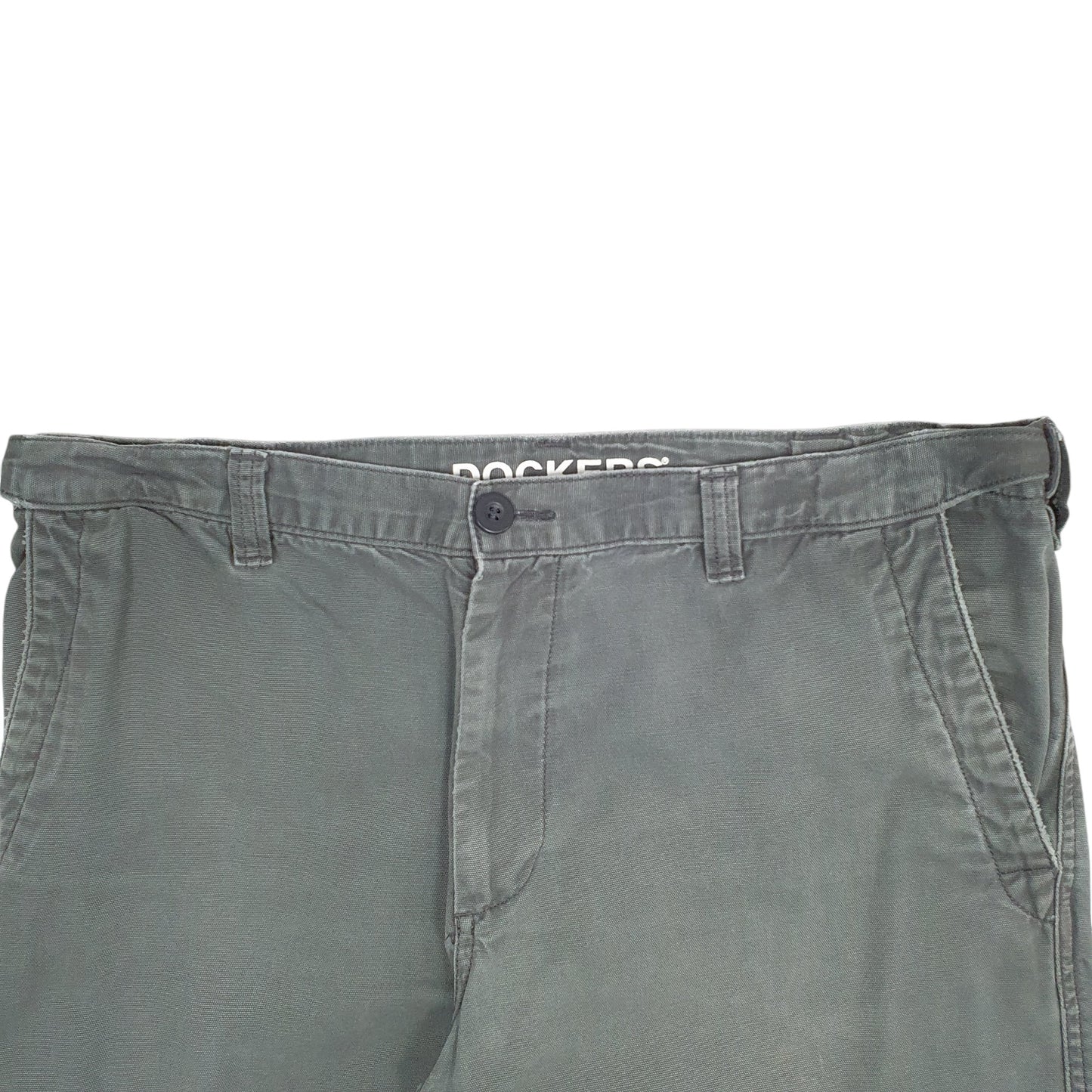 Mens Green Dockers D3 Classic Cargo Trousers