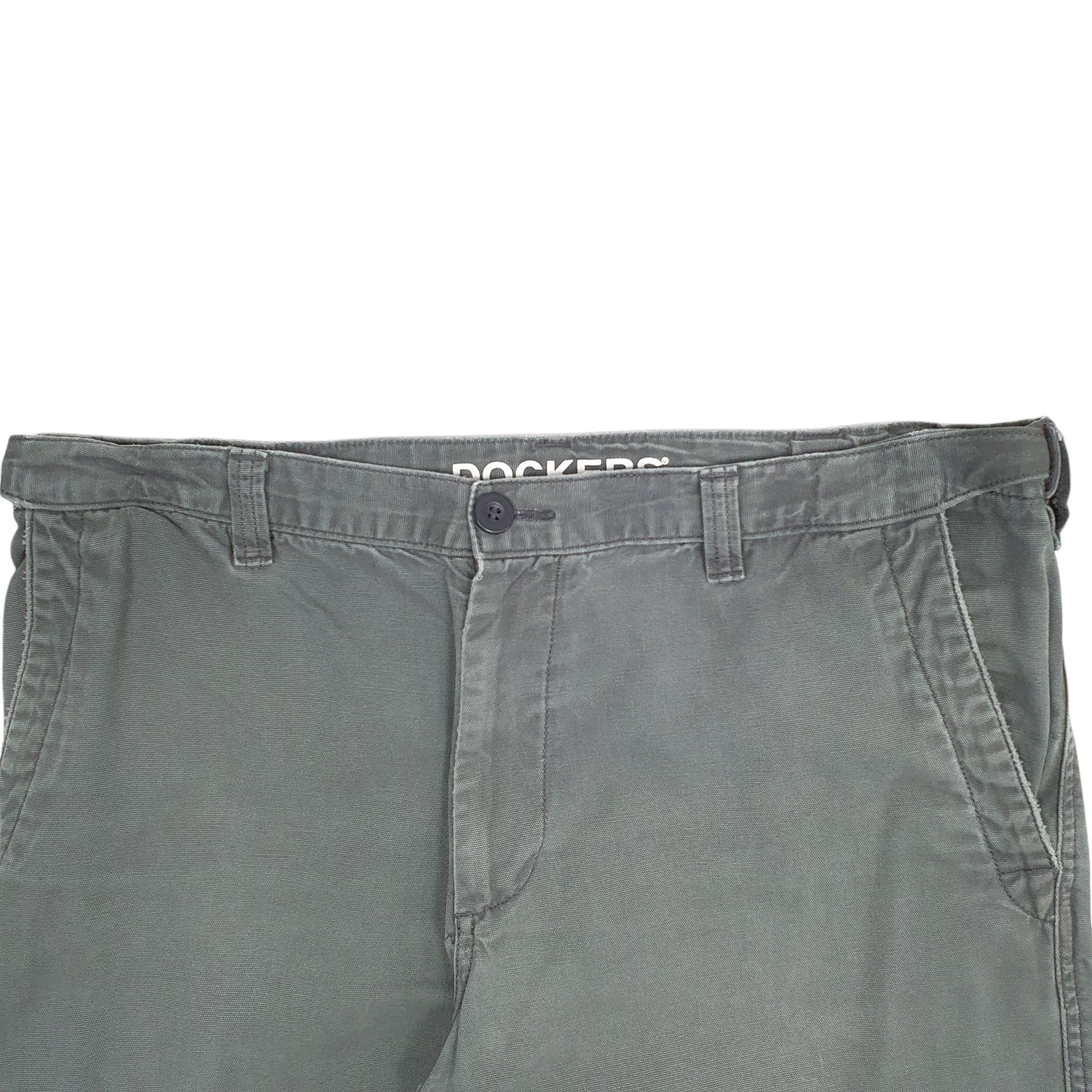Mens Green Dockers D3 Classic Cargo Trousers