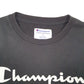 Mens Black Champion Script Crewneck Jumper