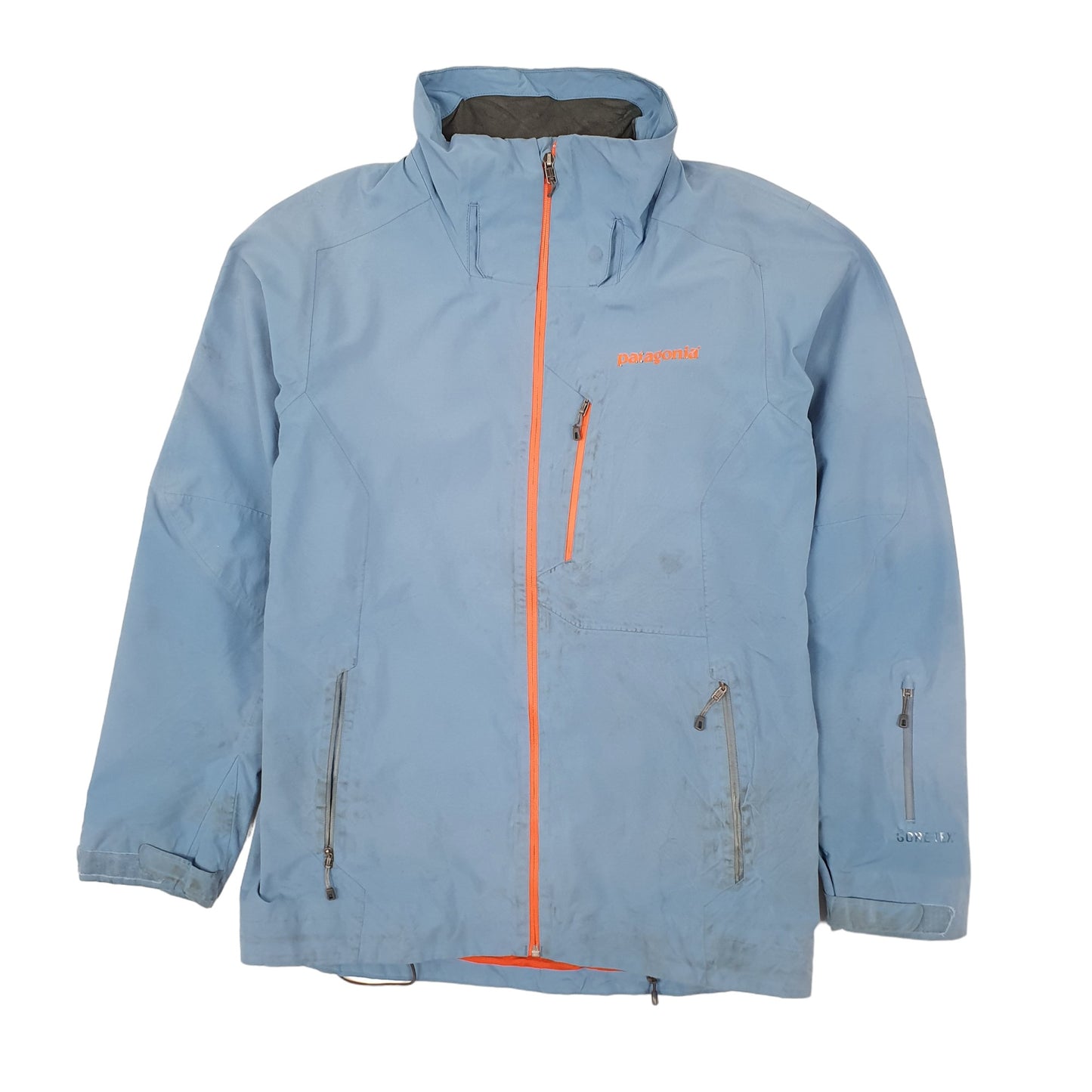 Mens Blue Patagonia Powder Bowl Freeride Recco Ski Snowboard Goretex  Coat