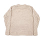 Mens Beige H&M Cable Knitwear Crewneck Jumper