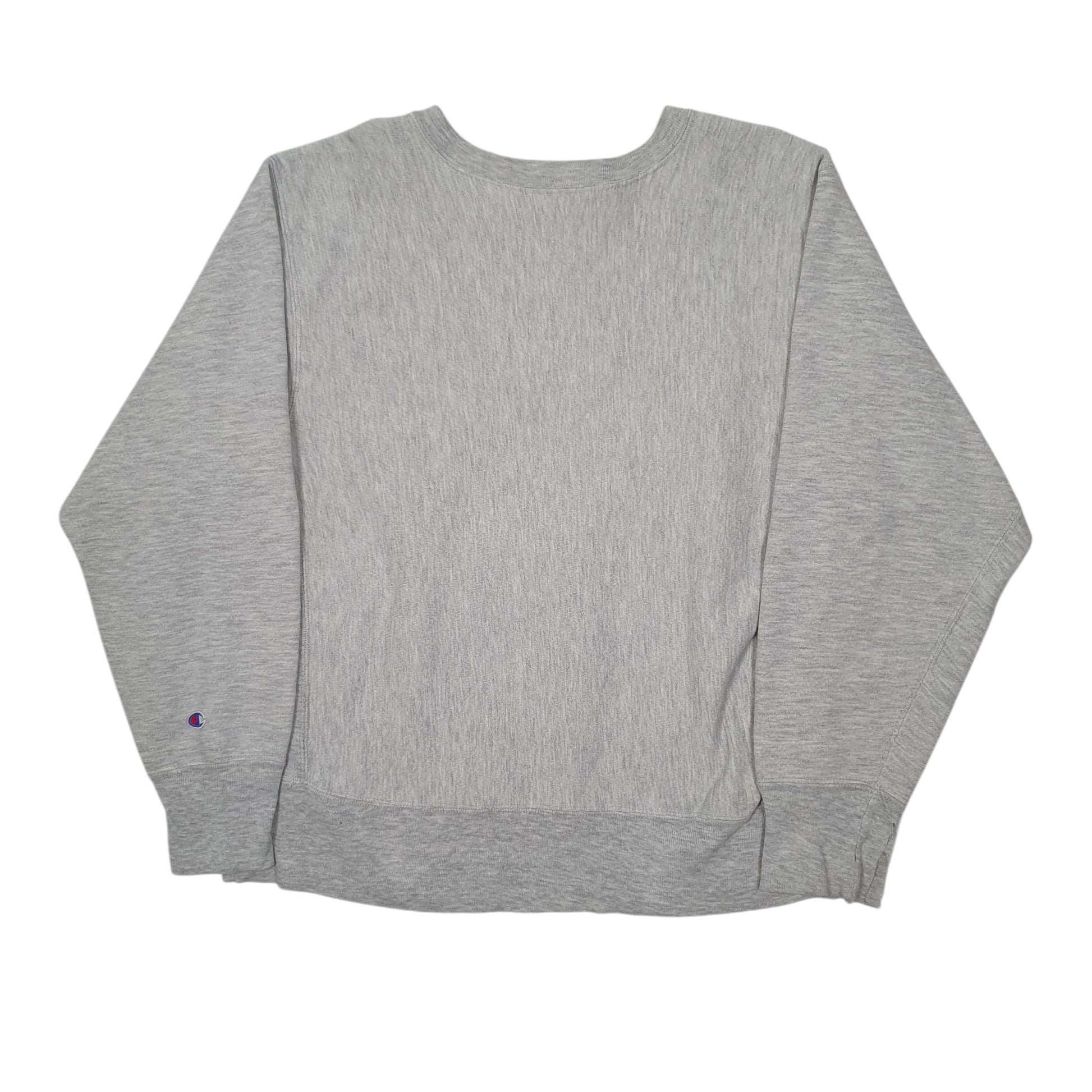 Mens Grey Champion Vintage 80s Virginia Tech Reverse Weave Crewneck Jumper