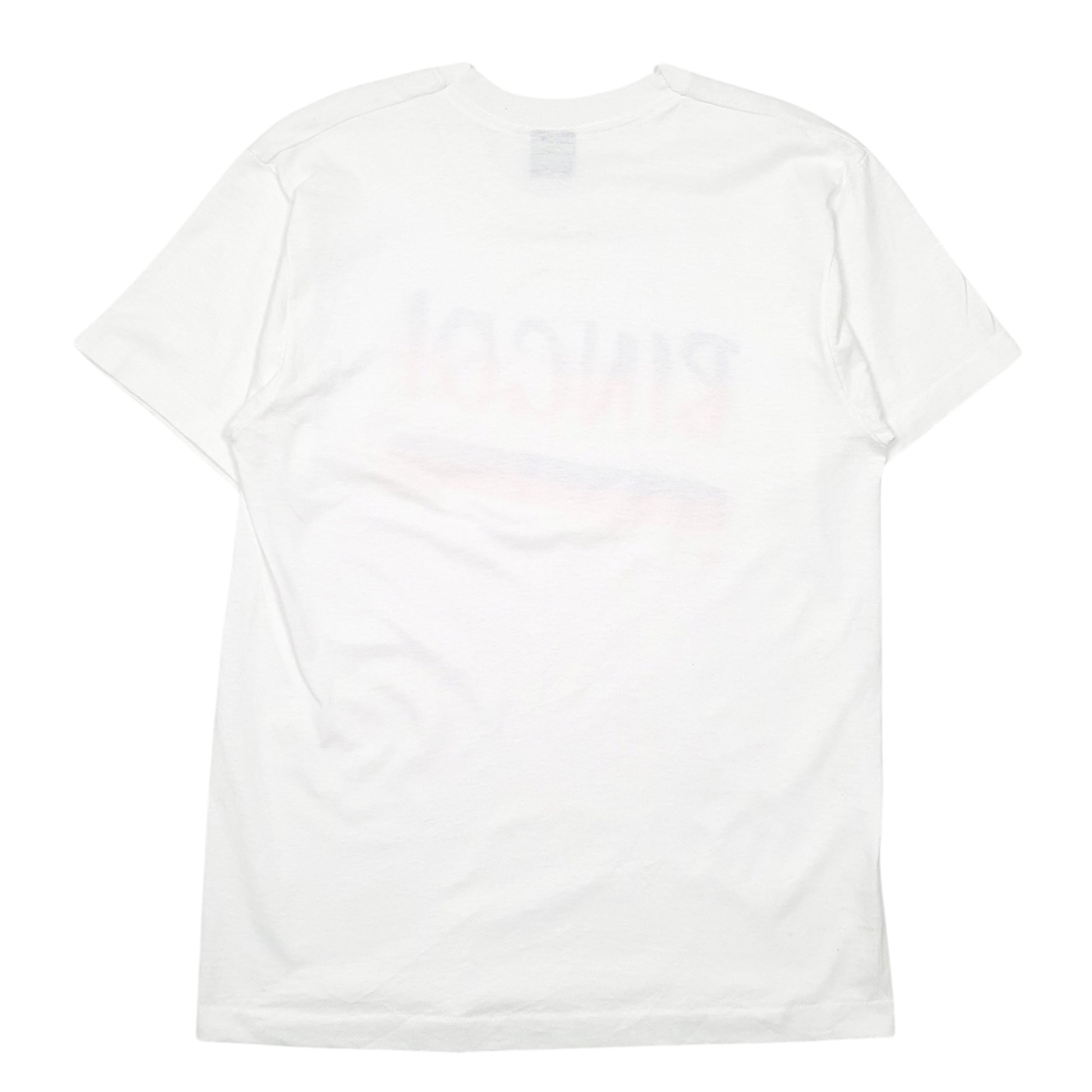 Mens White Screen Stars Single Stitch Vintage 90s Bingo! Made In USA Short Sleeve T Shirt