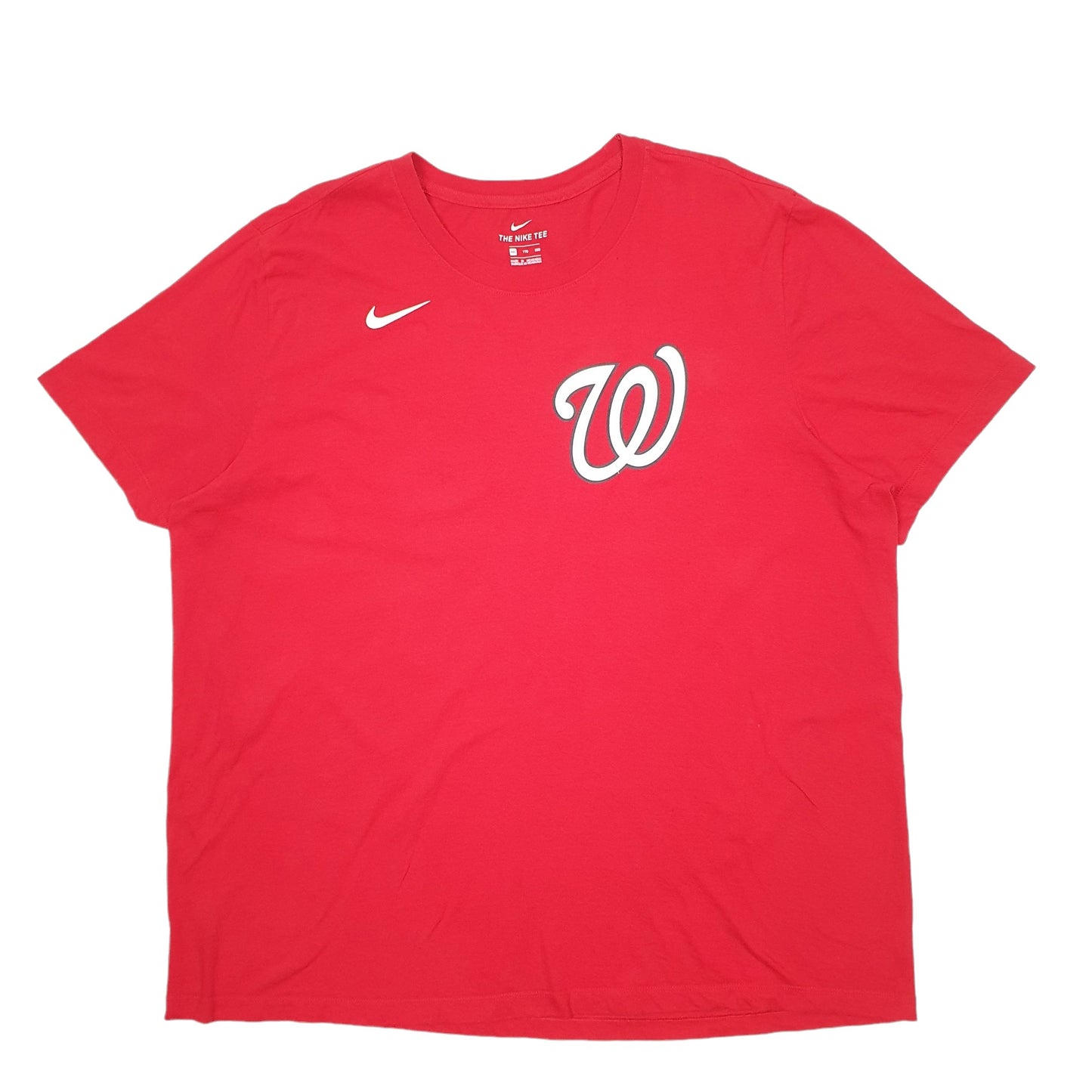 Mens Red Nike Baseball Short Sleeve T Shirt