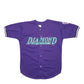 Mens Purple Evans Baseball Jersey Diamond Backs Short Sleeve T Shirt