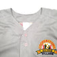 Mens Grey Cooperstown All Star Village Baseball Jersey USA Short Sleeve T Shirt