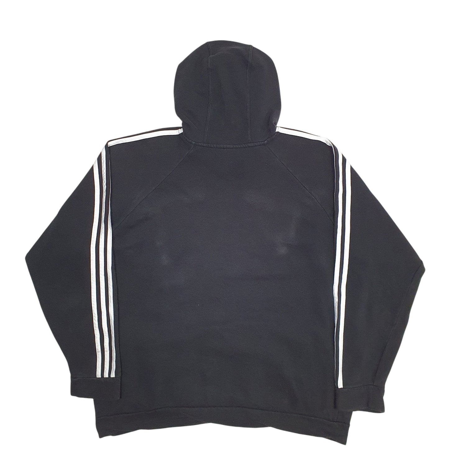 Mens Black Adidas Spellout Hoodie Jumper