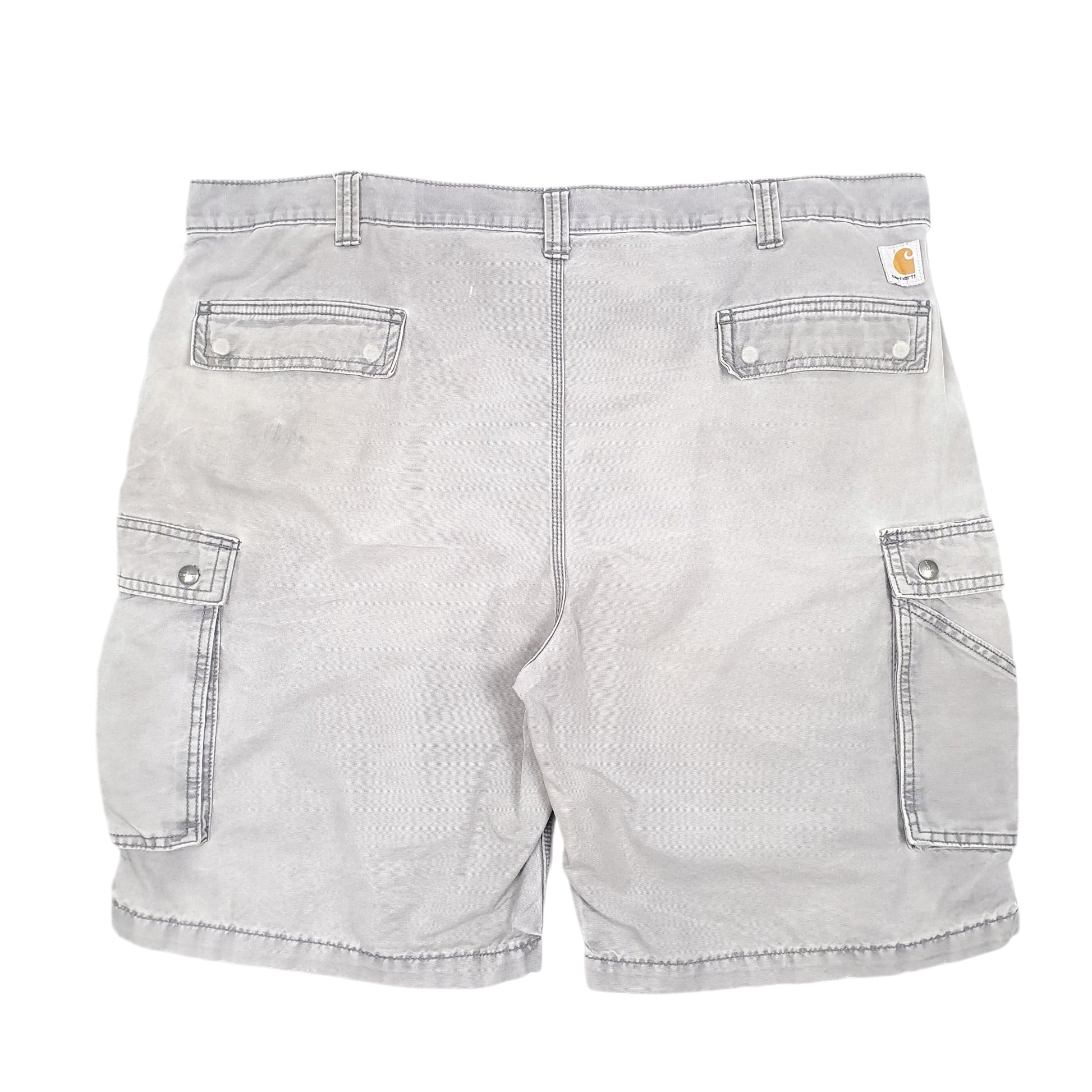 Mens Grey Carhartt Workwear Relaxed Cargo Shorts