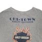 Mens Grey Harley Davidson Chi Town Ilinois Sleeveless Vest Vintage Graphic 2007 Short Sleeve T Shirt