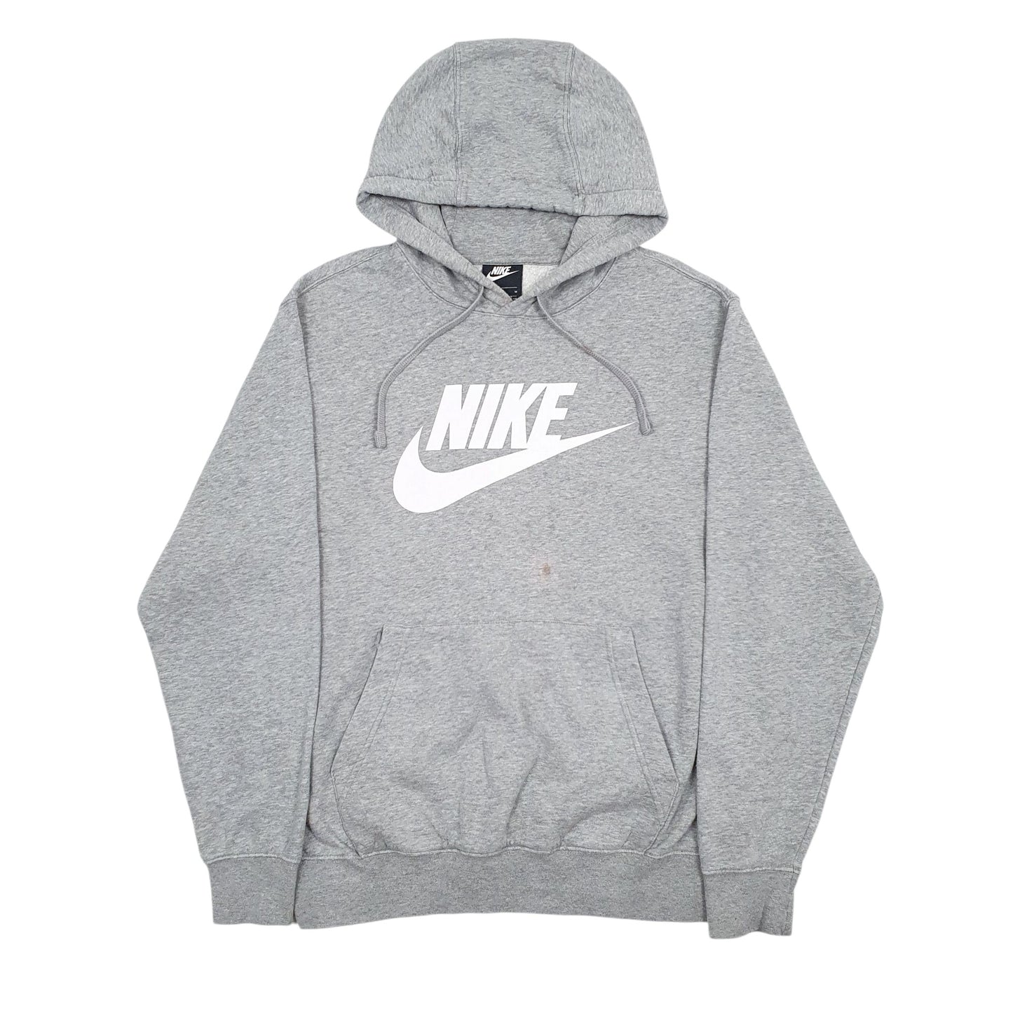 Mens Grey Nike Spellout Hoodie Jumper