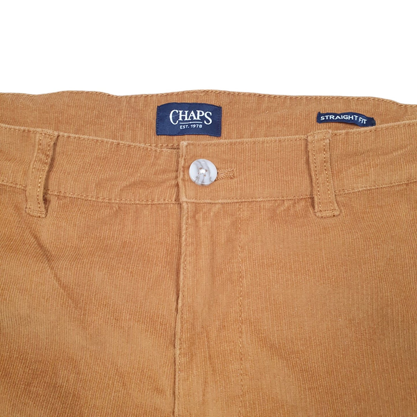 Mens Tan Chaps Cords Corduroy Trousers