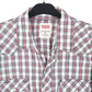 Mens White Levis Western Cowboy Pearl Snap Modern Fit Long Sleeve Shirt