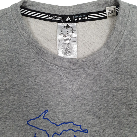 Mens Grey Adidas Capital Volleyball Club Crewneck Jumper