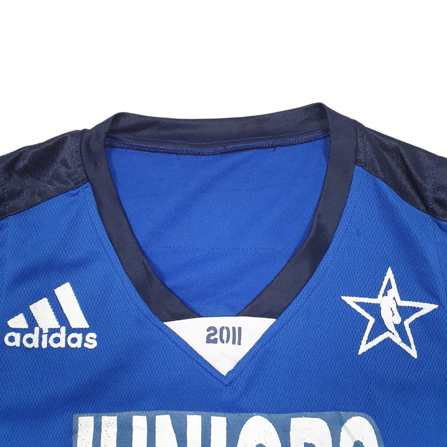 Mens Blue Adidas Basketball Vest Sleeveless Juniors Jersey Short Sleeve T Shirt