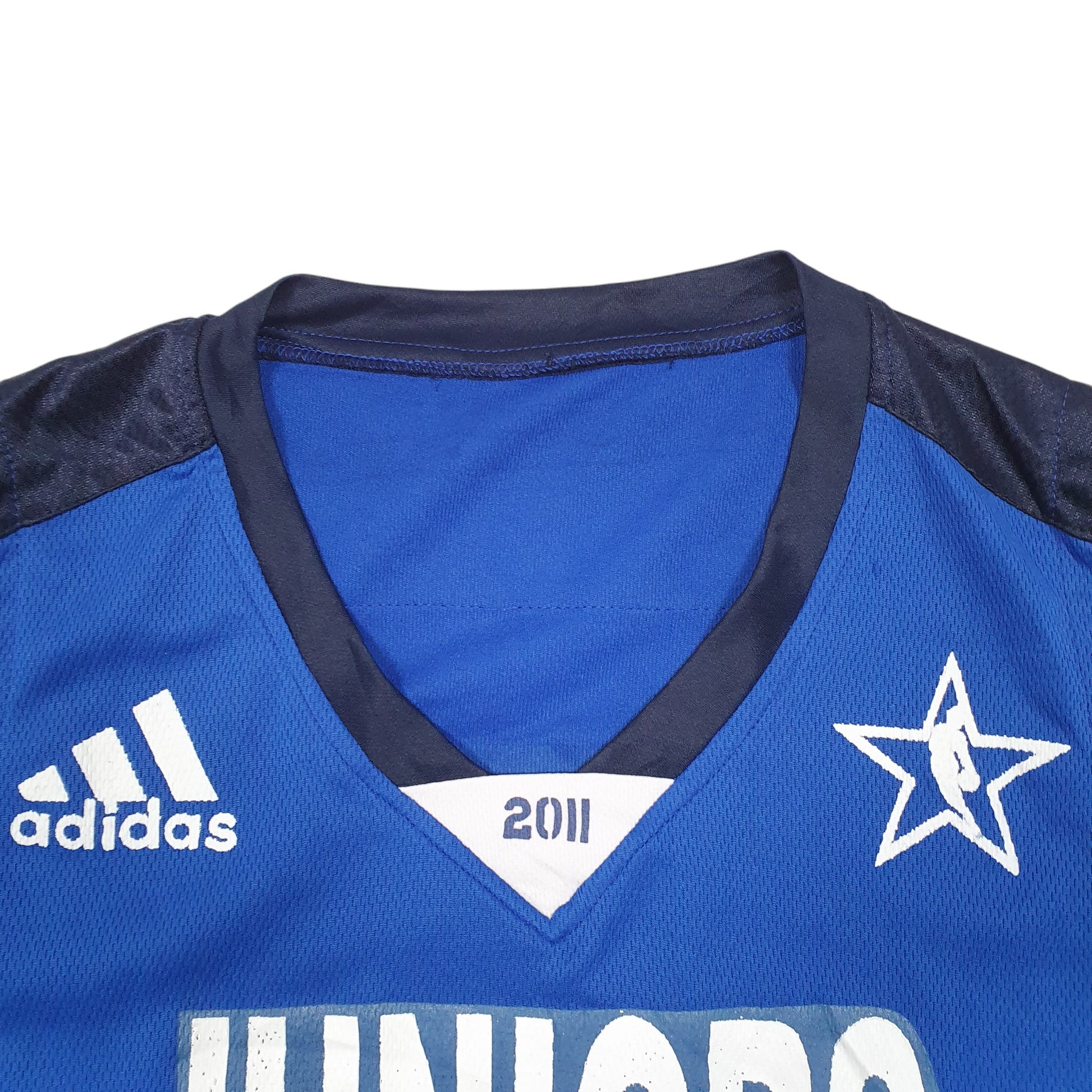 Mens Blue Adidas Basketball Vest Sleeveless Juniors Jersey Short Sleeve T Shirt