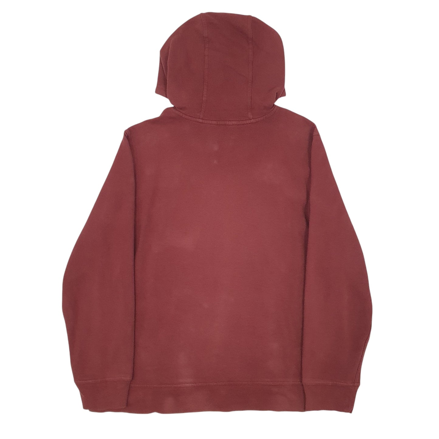 Mens Burgundy The North Face Spellout Hoodie Jumper