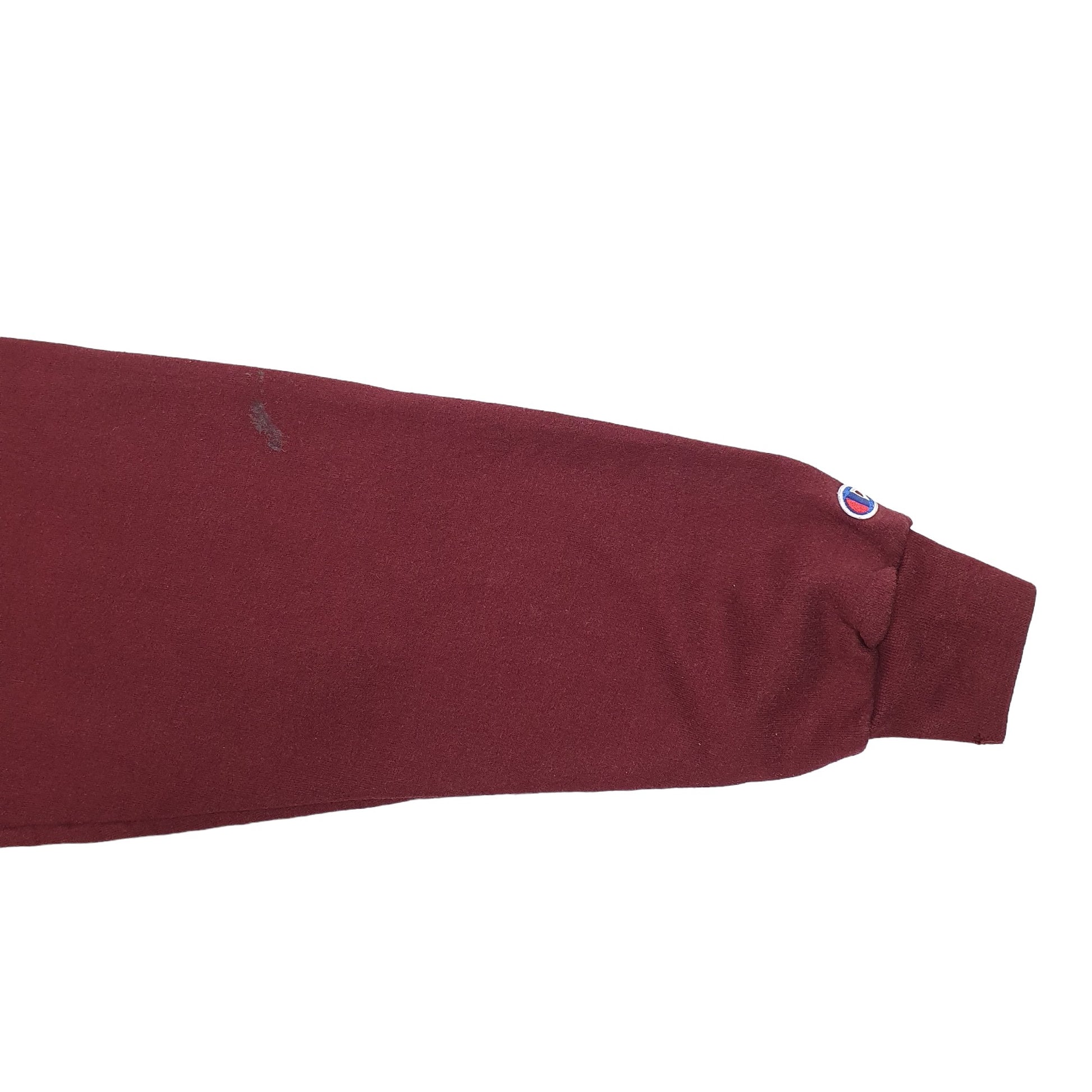 Mens Burgundy Champion Harvard University Spellout Crewneck Jumper
