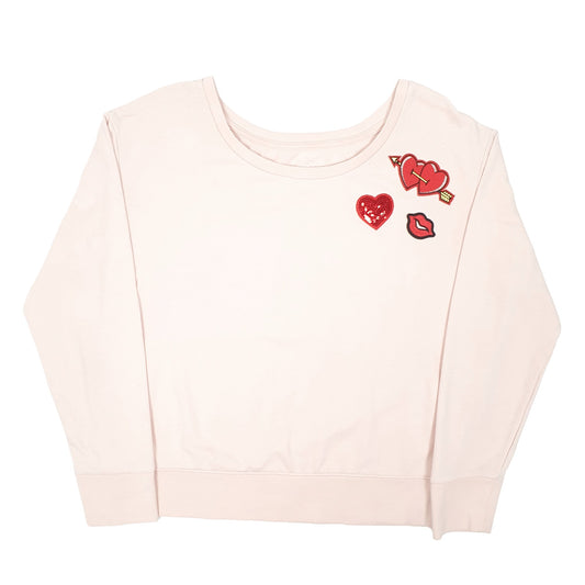 Womens Pink Soho Street  Crewneck Jumper