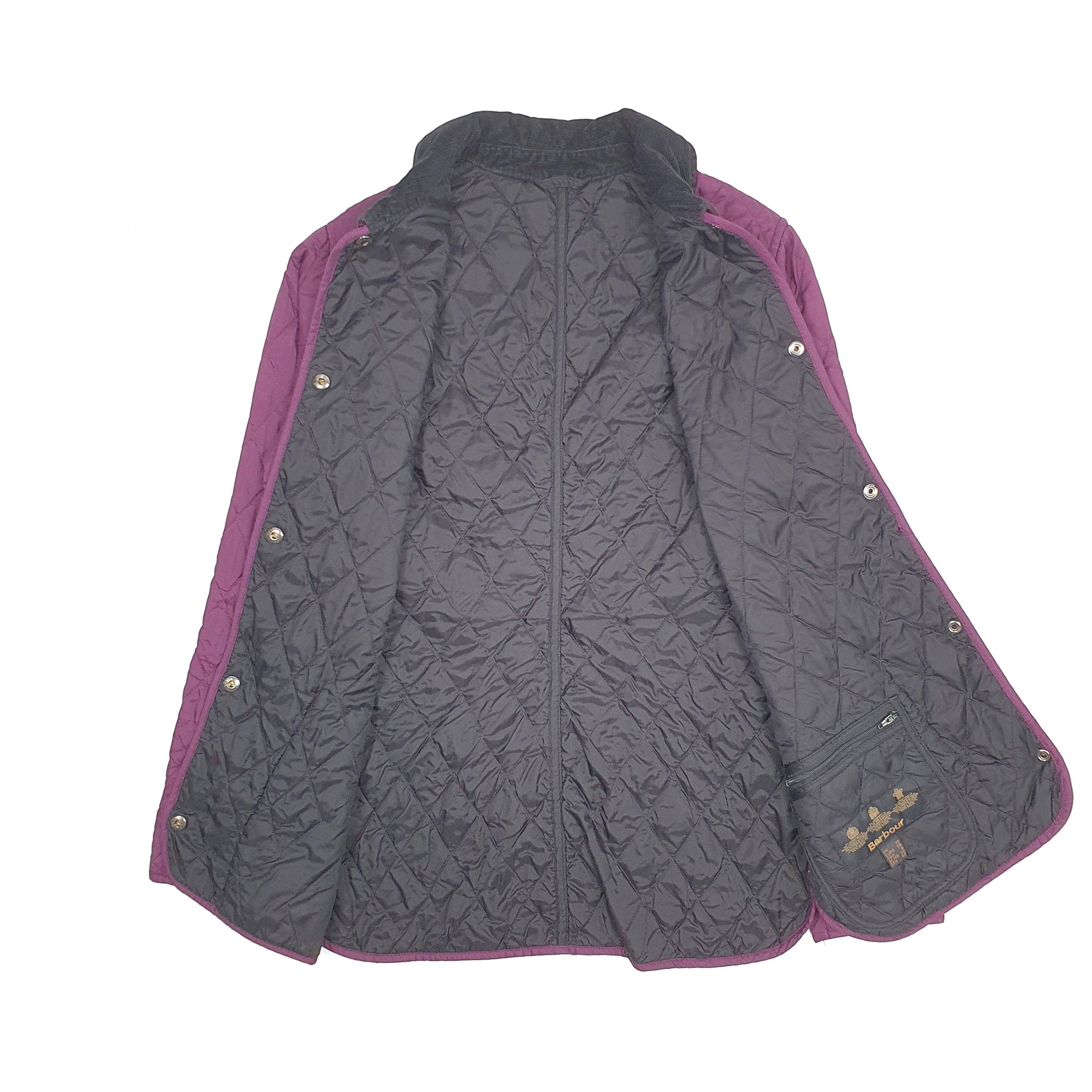 Womens Purple Barbour Shaped Liddesdale  Coat