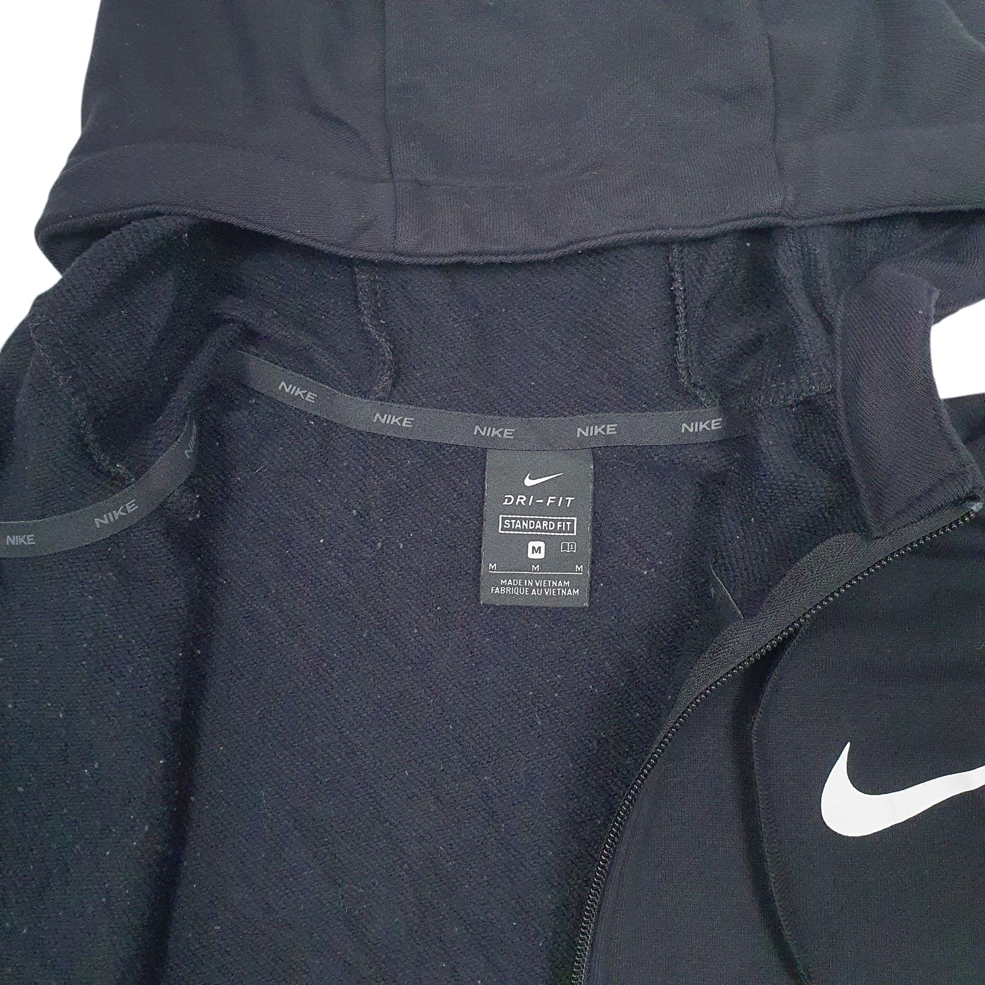 Mens Black Nike Dri-Fit Full Zip Jumper
