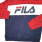 Mens Navy Fila Spellout Hoodie Jumper