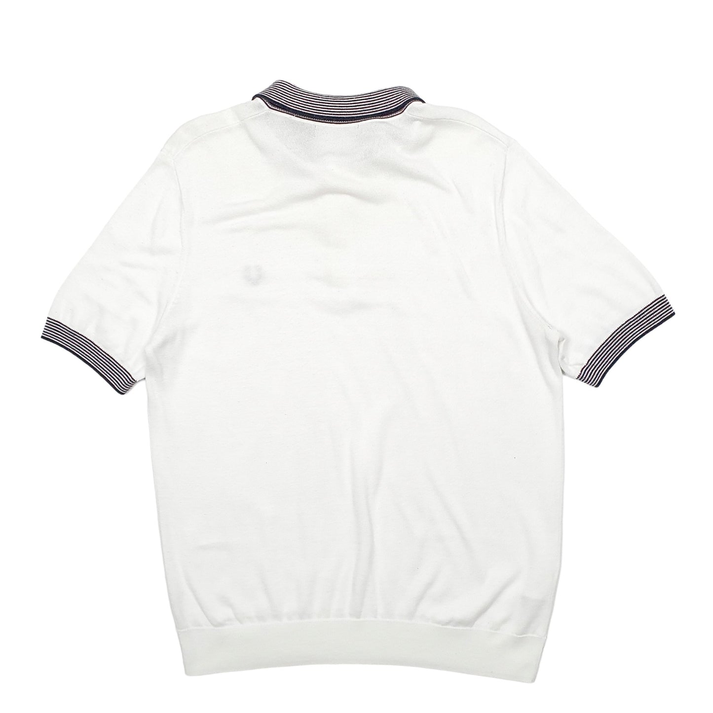 Mens White Fred Perry  Short Sleeve Polo Shirt