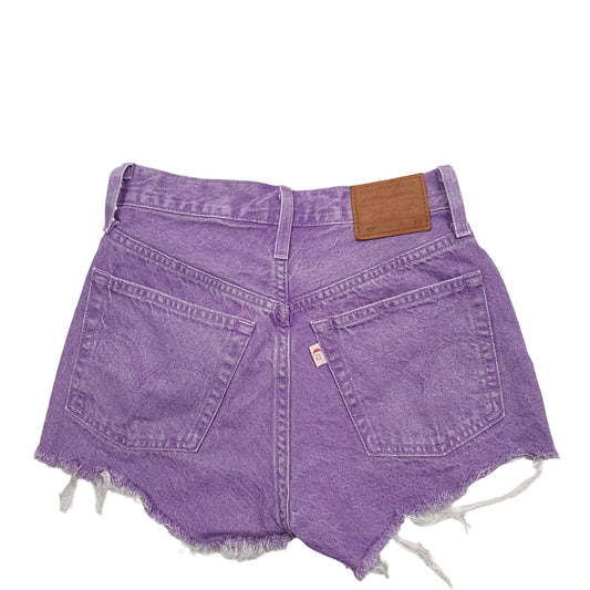 Womens Purple Levis 501 Jorts Denim Shorts