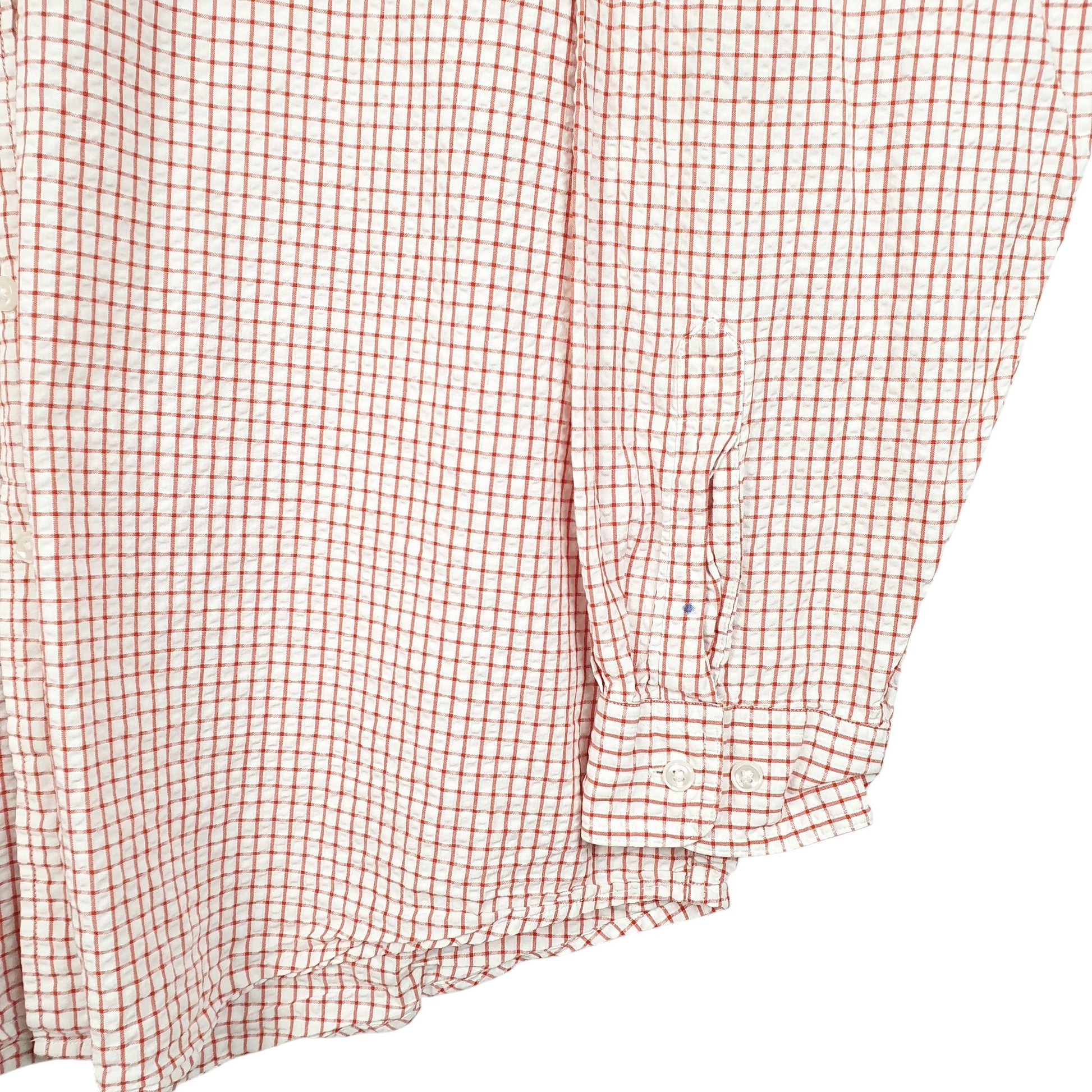 Mens White L.L.Bean Tall Long Sleeve Shirt