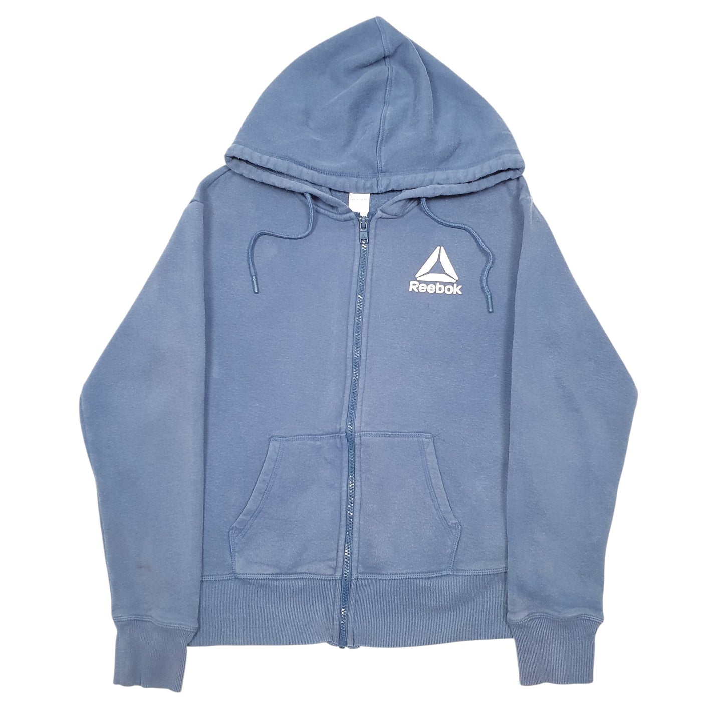 Womens Blue Reebok Hoodie Full Zip Jumper
