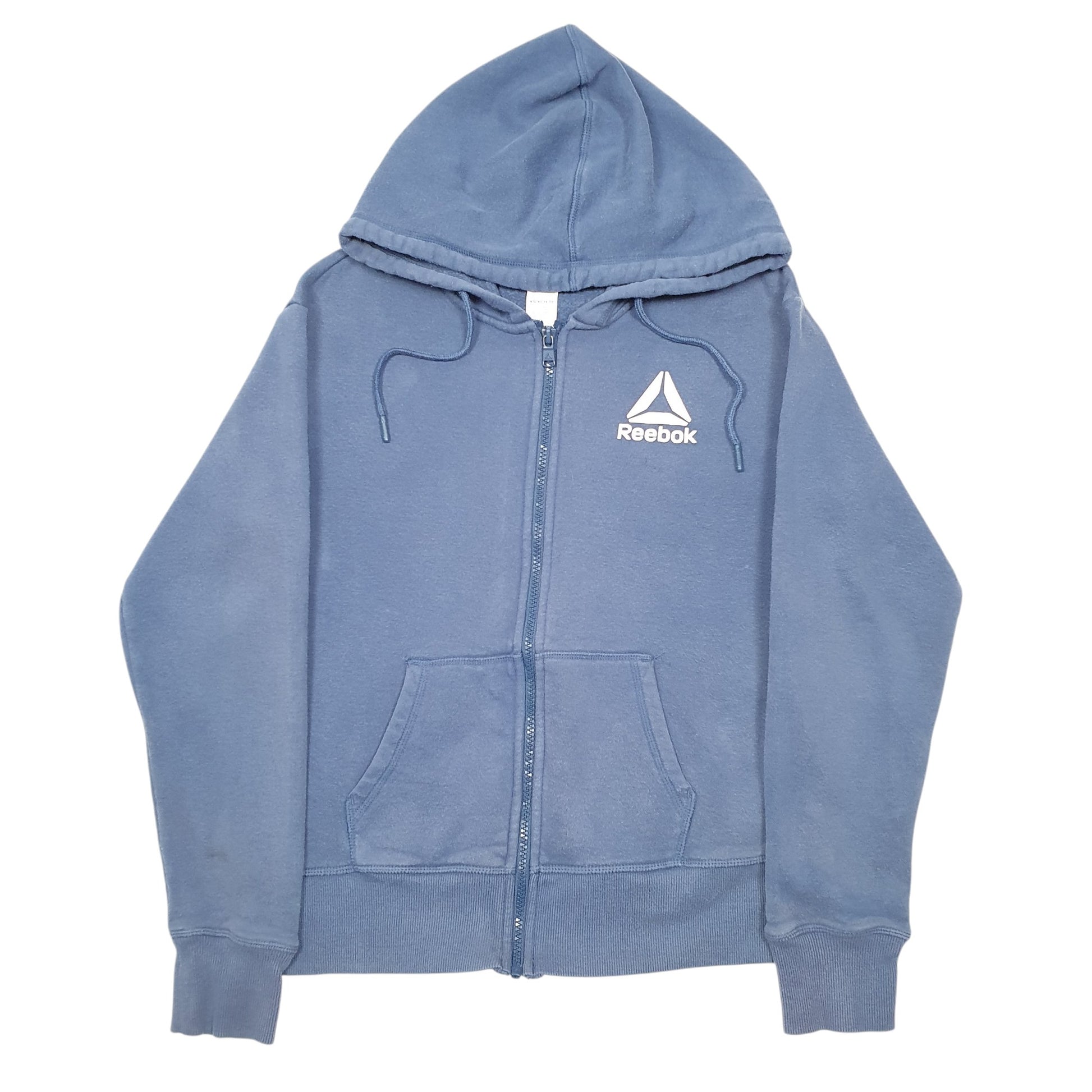 Womens Blue Reebok Hoodie Full Zip Jumper