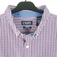 Mens Purple Chaps Stretch Long Sleeve Shirt