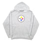 Mens Grey NFL Pittsburgh Steelers American Football Hoodie Jumper