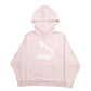 Womens Pink Puma Spellout Hoodie Jumper