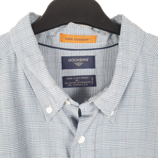 Mens Blue Dockers  Long Sleeve Shirt