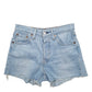 Womens Blue Levis 501 Jorts Denim Shorts