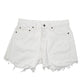 Womens White Levis 501 Cut Offs Hot Pants Denim Shorts