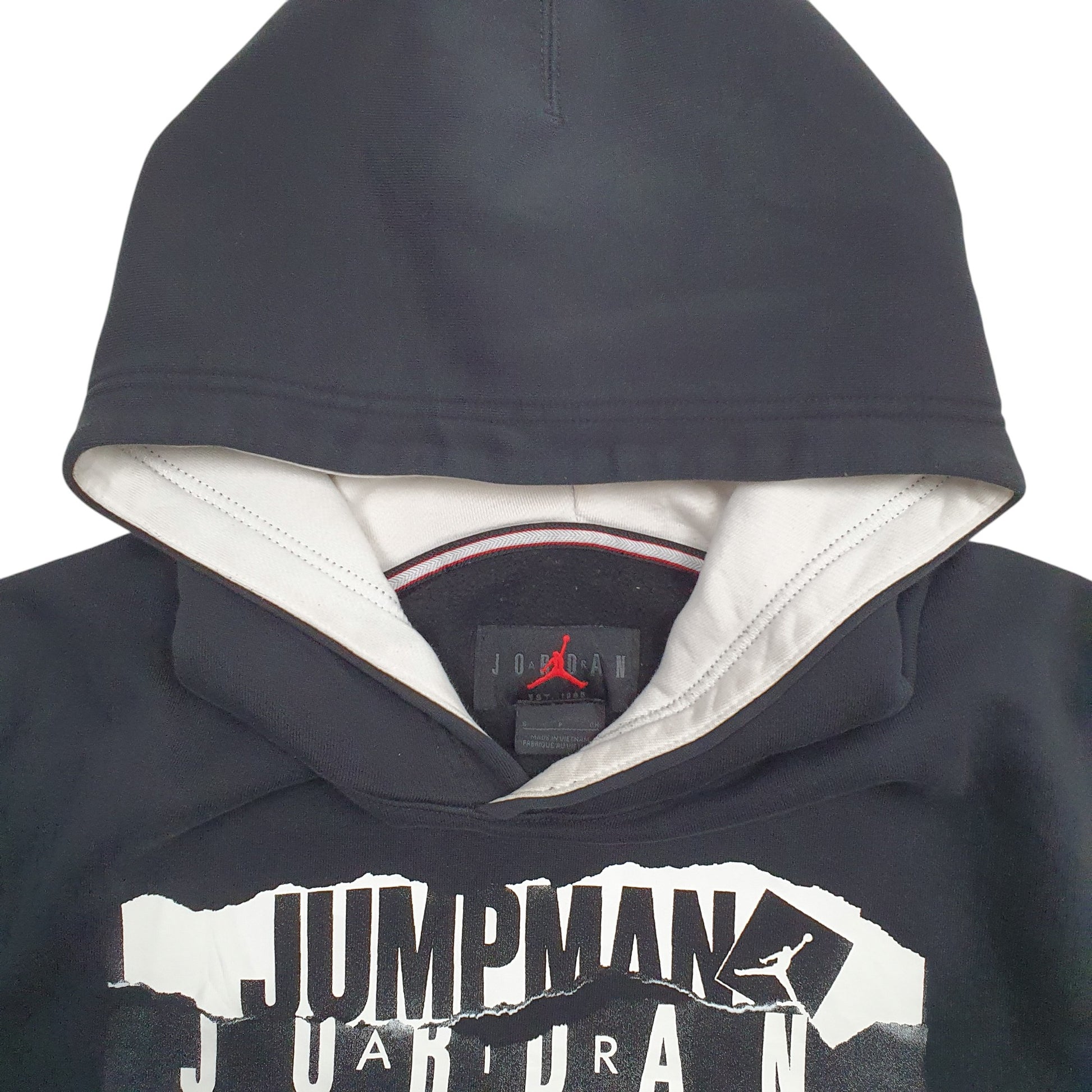 Mens Black Nike Air Jordan Jumpman Basketball Chicago Bulls Hoodie Jumper