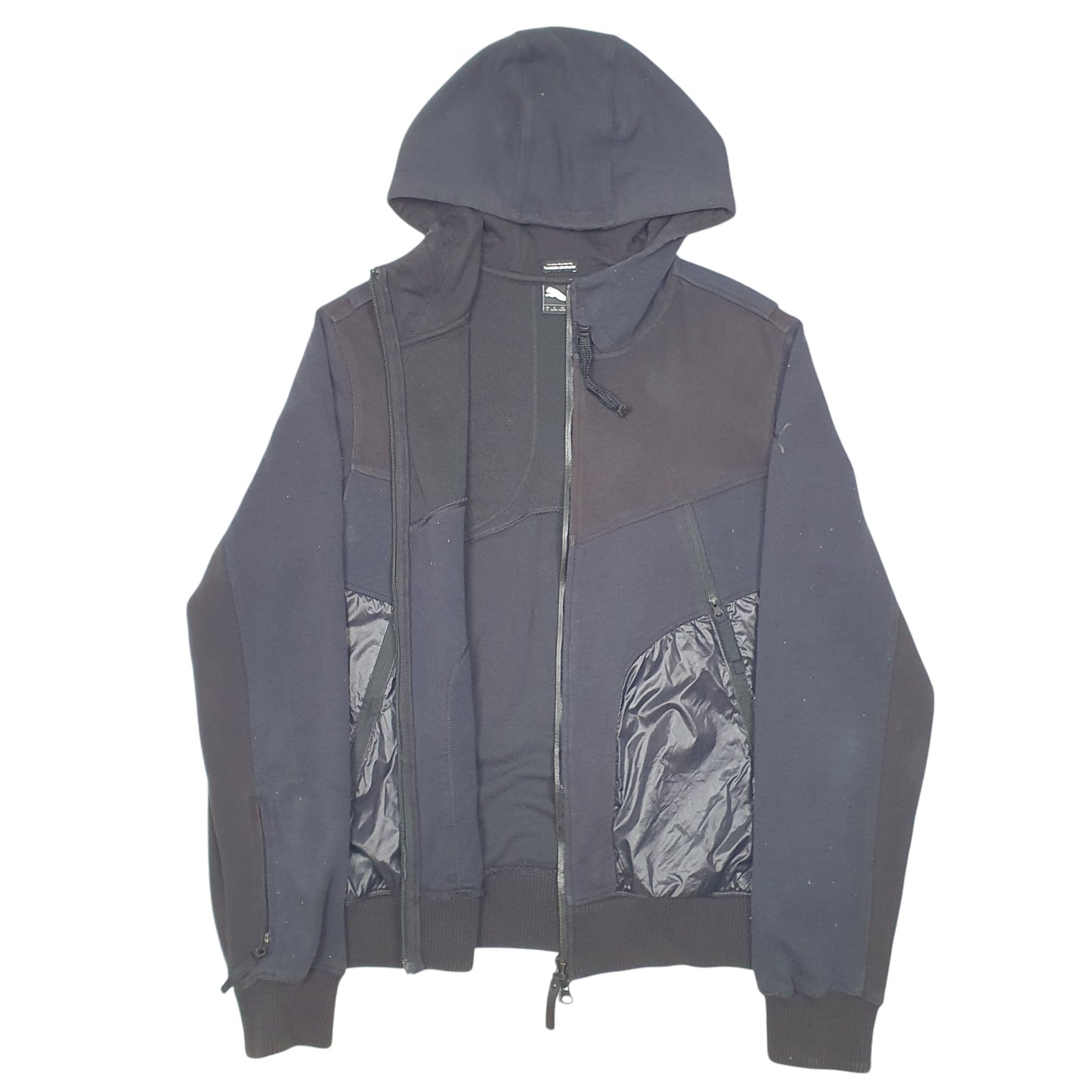 Mens Black Puma Hoodie Hussain Chalayar Urban Mobility Full Zip Jumper