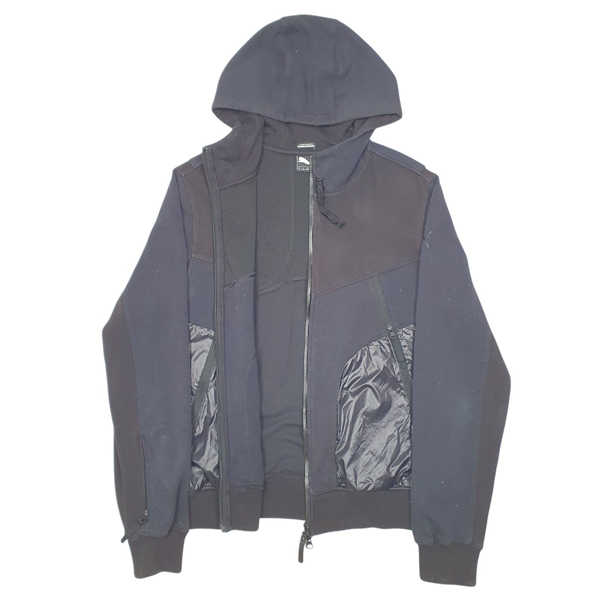 Mens Black Puma Hoodie Hussain Chalayar Urban Mobility Full Zip Jumper