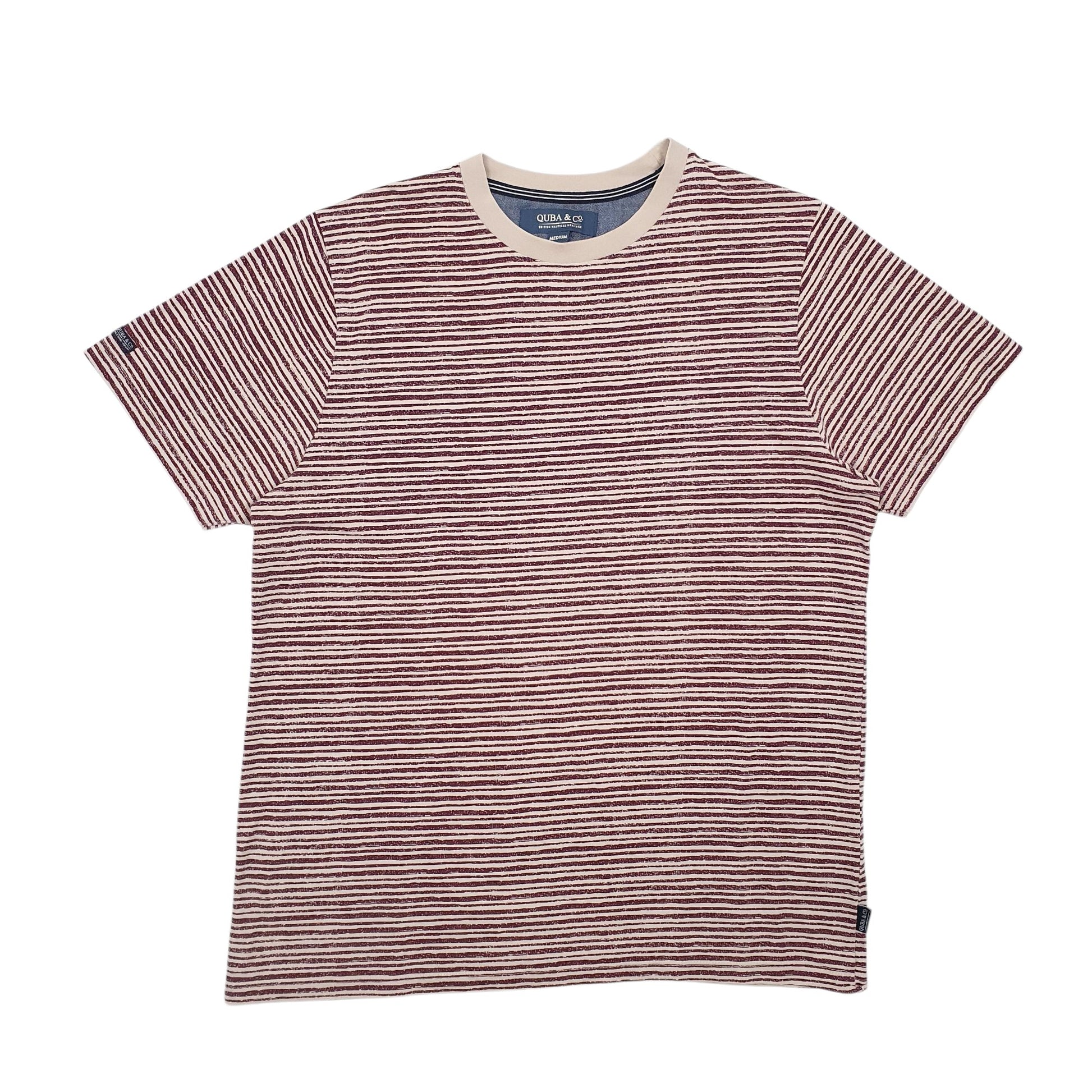 Mens Beige Quba & Co  Short Sleeve T Shirt