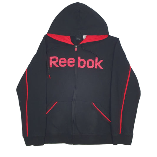 Mens Black Reebok  Full Zip Jumper