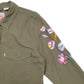 Mens Khaki Levis Floral Shacket Long Sleeve Shirt